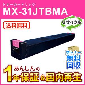 SHARP（シャープ） シャープ対応 リサイクルトナー シアン MX-31JTCA
