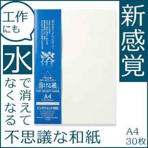 トップシークレットペーパー 溶ける紙 A4 30枚入｜mitastore