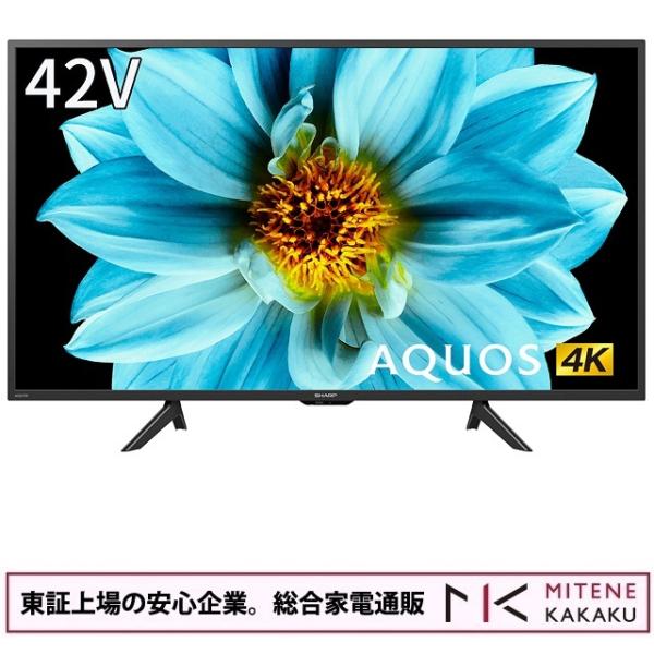 東証上場の安心企業/シャープ 42V型 4K液晶 テレビ AQUOS 4K 4T-C42DJ1 [4...