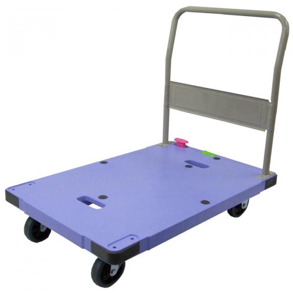 【東証上場の安心企業】●ナンシン　DSK-302B2 サイレントマスター　静音樹脂運搬車(ハンドル固...