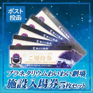 プラネタリウム わいわい劇場 富士川楽座 入場券 招待券 ５枚 チケット プレゼント 贈答 癒し 学...