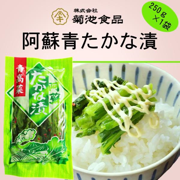 【季節限定】新漬たかな 250ｇ×1袋 単品 ／ 菊池食品 青高菜 浅漬け 漬け物 漬物 小分け袋 ...