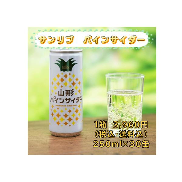 パインサイダー 山形パインサイダー ご当地サイダー サンリブ パインサイダー250ｍｌ×30缶