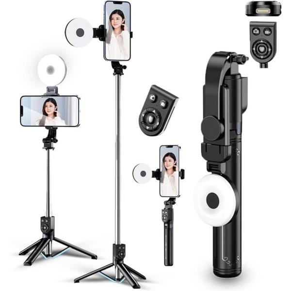 更新モデル 自撮り棒 スマホスタンド 三脚 iphone android対応 セルカ棒 iphone...