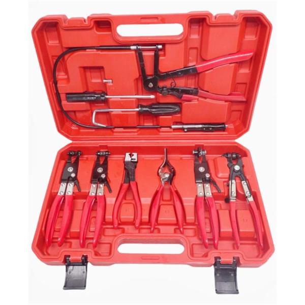 ユニバーサル フレキシブルホースバンド ホースクランププライヤー 脱着工具 9点セット