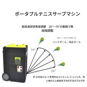 プロテニスボールマシン 自動テニスボールランチ...の詳細画像1