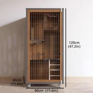 猫用ケージ 大型猫用ケージ 木製 多段式 通気...の詳細画像1