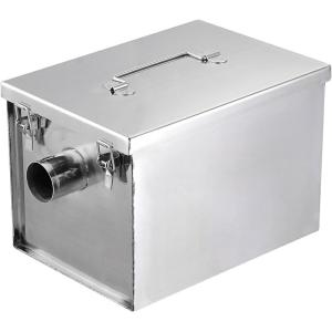 グリストラップ、商業廃水のグリス トラップ 8ポンド 商業用グリストラップ ステンレススチール インターセプター 5GPM レストラン カフェ レストランの台所のた