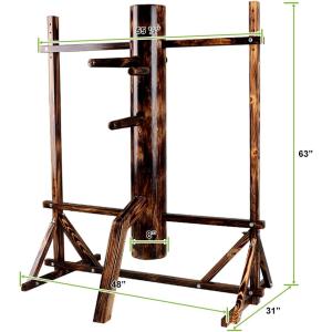 木人 木人椿 詠春拳 調節可能 身長 165c...の詳細画像1