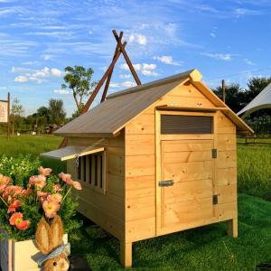 犬小屋 屋外 小型犬 中型犬 猫 ウサギ用 キャビンスタイル ペットハウス 二重窓 ドア付き Large ケージ 屋外ペットシェルター
