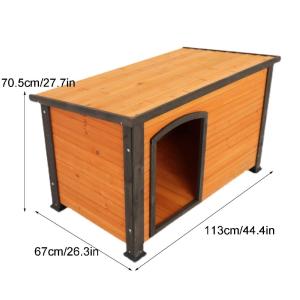 屋外犬小屋 高床式ログキャビン 大型犬用 小型...の詳細画像2
