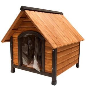 天然木製 犬小屋 屋外 防水 耐候性 木製ペット犬小屋 床上げ式 ペットハウス ペット犬小屋