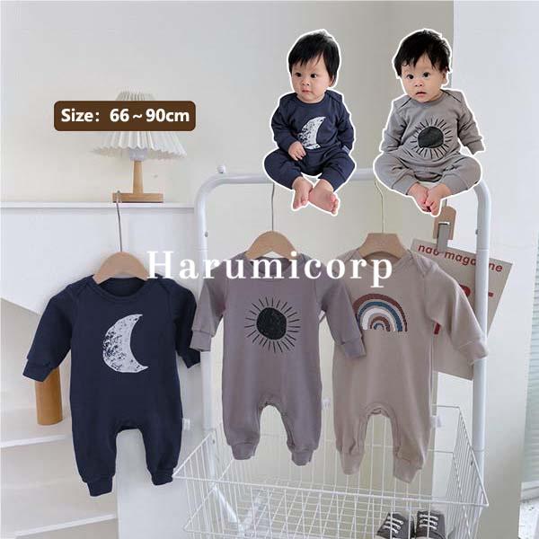 ロンパース 長袖 ベビー服 女の子 男の子 ルームウェア キッズ 綿 防寒 暖かい 子供服 カバーオ...