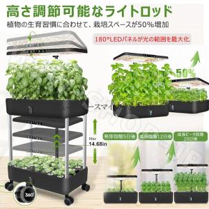 家庭用水耕栽培キット 70W全スペクトルLED...の詳細画像4