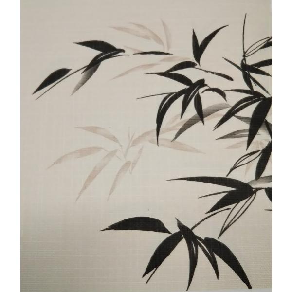 hr-866(1枚柄)　爽風　織物(糸入り)ふすま紙　203cm×97cm　1枚　シックな竹柄