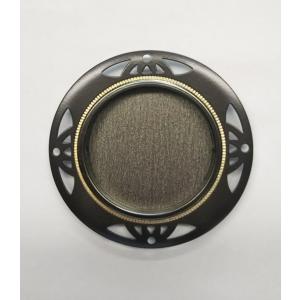 ふすま用引手 黒虫喰引手t-216 丸底引手 二寸丸引手 1個 引手釘2本つき