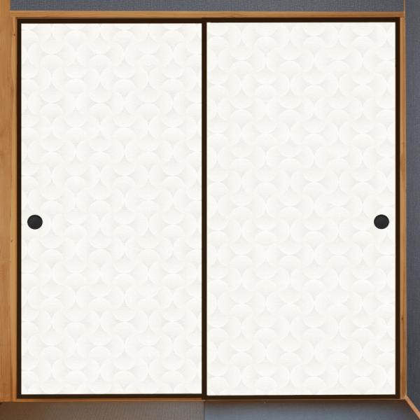 ふすま紙 モダン 1枚 ks-814 襖紙 新鳥の子 茶裏 総柄 203cm×96cm 張り替え 和...