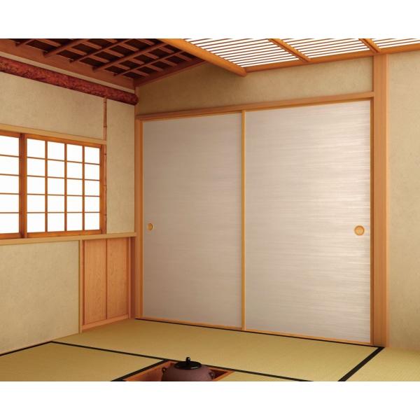ふすま紙 おしゃれ 凛 rin306 ホワイト 白 1m単位 切り売り 巾94cm 襖 張り替え 縞...