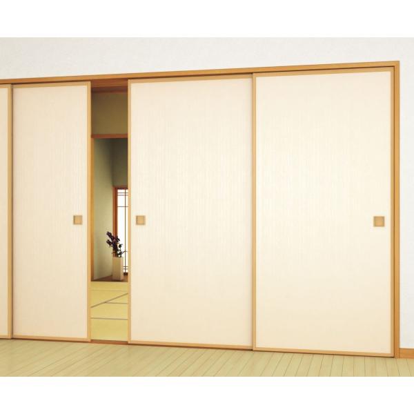 モダンふすま紙　洋間　張替え　凜(rin)561　木目調新鳥の子(茶裏)ふすま紙,襖紙　白・ホワイト...