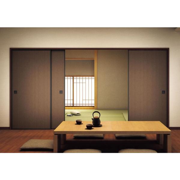 木目ふすま紙　張替え　凜(rin)564　木目調新鳥の子(茶裏)ふすま紙,襖紙　茶色系木目柄　巾96...