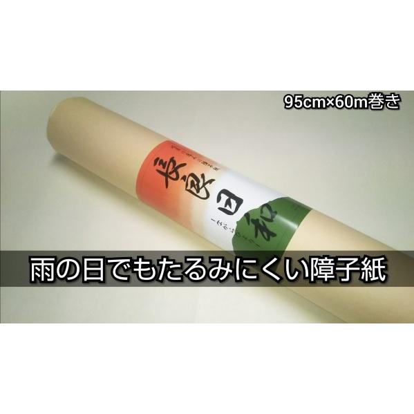 障子紙　長良日和ーながらびよりー(たるみにくい/湿気に強い障子紙/業務用/60m巻/DIY)