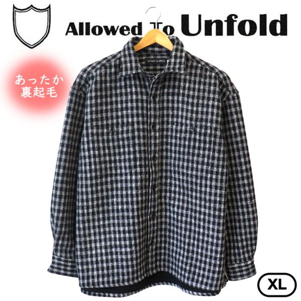 Allowed To Unfold アロウドトゥーアンフォールド チェック CPOシャツ 裏起毛 重...