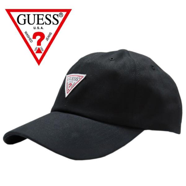 GUESS ゲス  ローキャップ ブラック 黒 アメリカ ロゴ 綿 コットン 刺〓 メンズ レディー...