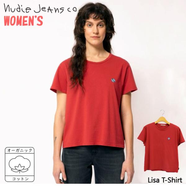 Nudie Jeans ヌーディージーンズ WOMEN'S Lisa T-Shirt UMBRELL...