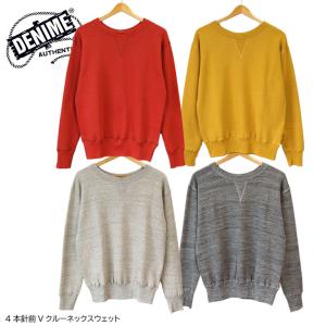Denime（ドゥニーム） WAREHOUSE ウェアハウス 4本針 前V クルーネック