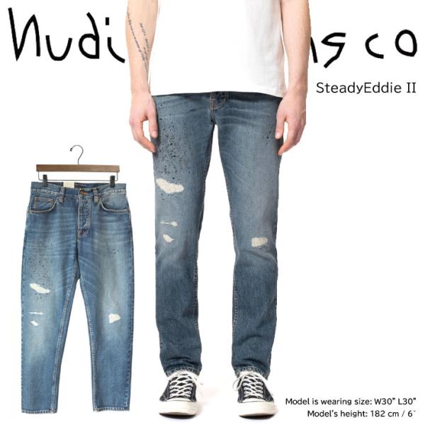 ヌーディージーンズ Nudie Jeans デニムジーンズ SteadyEddie II レギュラー...
