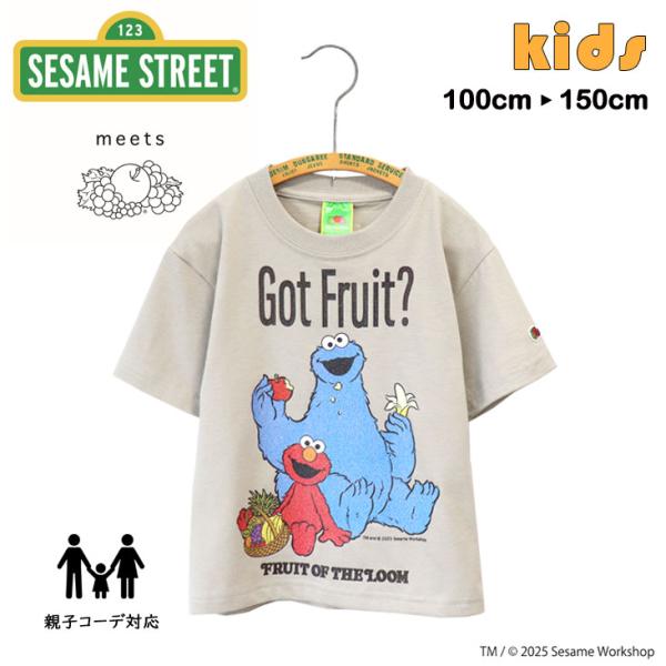 SESAME STREET セサミストリート KIDS プリント半袖Ｔ B 親子コーデ FRUIT ...