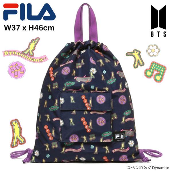 BTS x FILA Dynamite ストリングバッグ メンズ レディース グローバルアーティスト...