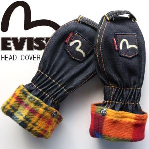 EVISU エヴィス ヘッドカバー HEAD COVER POCKET UTILITY ユーティリティ用 デニム カモメ 刺繍 ロゴ 人気 ブランド ゴルフアイテム ゴルフグッズ GRD0040TW｜mitoman