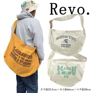 Revo. Rebuild the fabric ヴィンテージライク キャンバス ニュースペーパーバッグ ショルダーバッグ メッセンジャーバッグ 大容量 綿100％｜mitoman