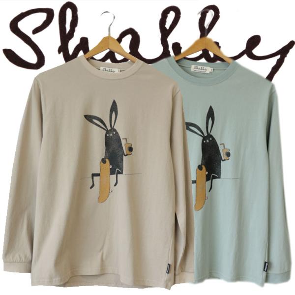 Shabby シャビー Shabby スケボー ロンＴ 長袖 春 秋 冬 動物 アニマル ウサギ う...