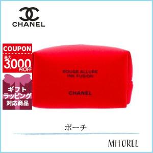 シャネル CHANEL ルージュアリュールインクフュージョンコスメポーチ 横幅11/高さ6/マチ5(CM)#レッド【ノベルティ】【雑貨】【45g】誕生日 プレゼント ギフト｜mitorel