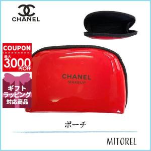 シャネル CHANEL メイクアップエナメルコスメポーチ横幅14/高さ9/マチ4.5(CM) #レッド【ノベルティ】【雑貨】【85g】誕生日 プレゼント ギフト｜mitorel