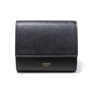 セリーヌ スモール トリフォールドウォレット ブラック 財布 10B573BEL.38NO CELINE｜mitoyo