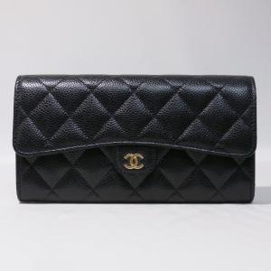 CHANEL シャネル 長財布 レディース マトラッセ ブラック AP0241