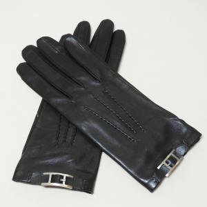 エルメス レディース手袋 グローブ FANTAISIE ラム ブラック HERMES GANTS FANTAISIE FEMME URBAIN NOIR｜mitoyo