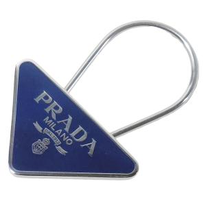 PRADA（プラダ） キーリング トライアングルロゴ ブラック 2PS395 2BA6
