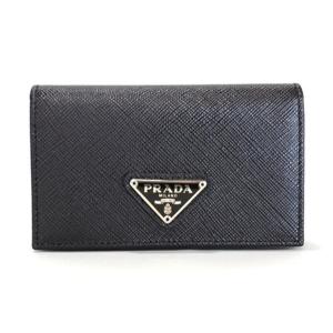 プラダ カードケース 名刺入れ NERO ブラック 1MC122 トライアングルロゴ PRADA｜mitoyo