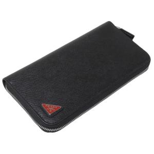 PRADA プラダ メンズ 長財布 ネイビーブルー＋グレー サフィアーノ