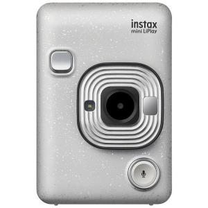 フジフィルム　ハイブリッドインスタントカメラ instax mini LiPlay STONE WHITE｜mitsu-boshi-camera