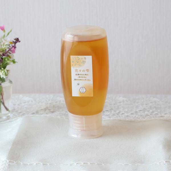 はちみつ 国産 蜂蜜 ハチミツ 純粋 非加熱  花々の雫 チューブタイプ 500g 液だれなし 使い...