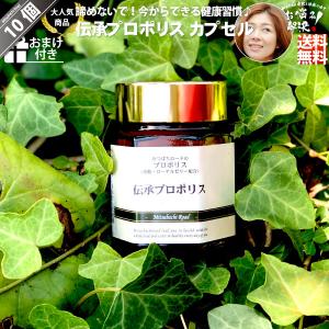 「10個セット」 伝承 プロポリス （約1ヵ月分/120球） カプセル ブラジル産 サプリ ローヤルゼリー 花粉