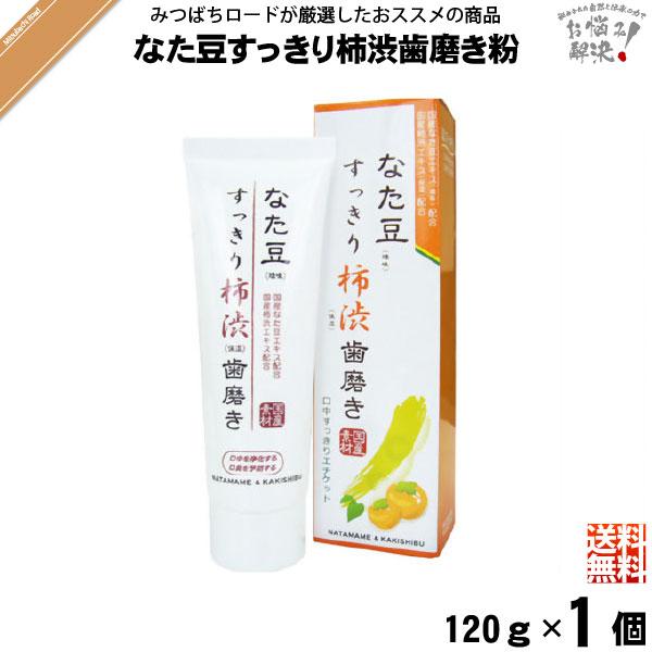 「お手軽」 なた豆すっきり柿渋歯磨き粉 （120g） すっきり スッキリ 口臭 特0