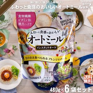 「お手軽 6個セット」 ふわっと食感のおいしいオートミール （480g）｜mitsubachi-road