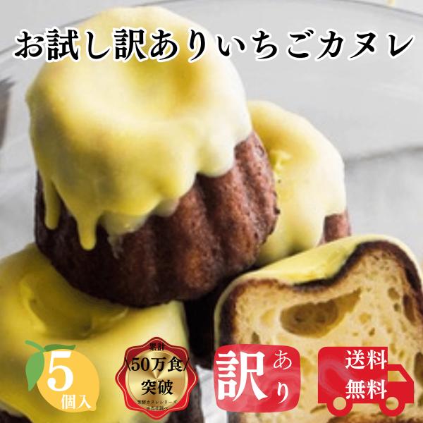 送料無料 お試し レモンカヌレ 5個 構想から20年の 日本人向け しっとり ジューシー カヌレ  ...