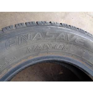 中古 タイヤ 145R12-6P 2本 ダンロップ ENASAVE VAN01 5mm 2019年と...